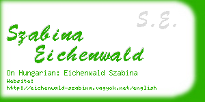 szabina eichenwald business card